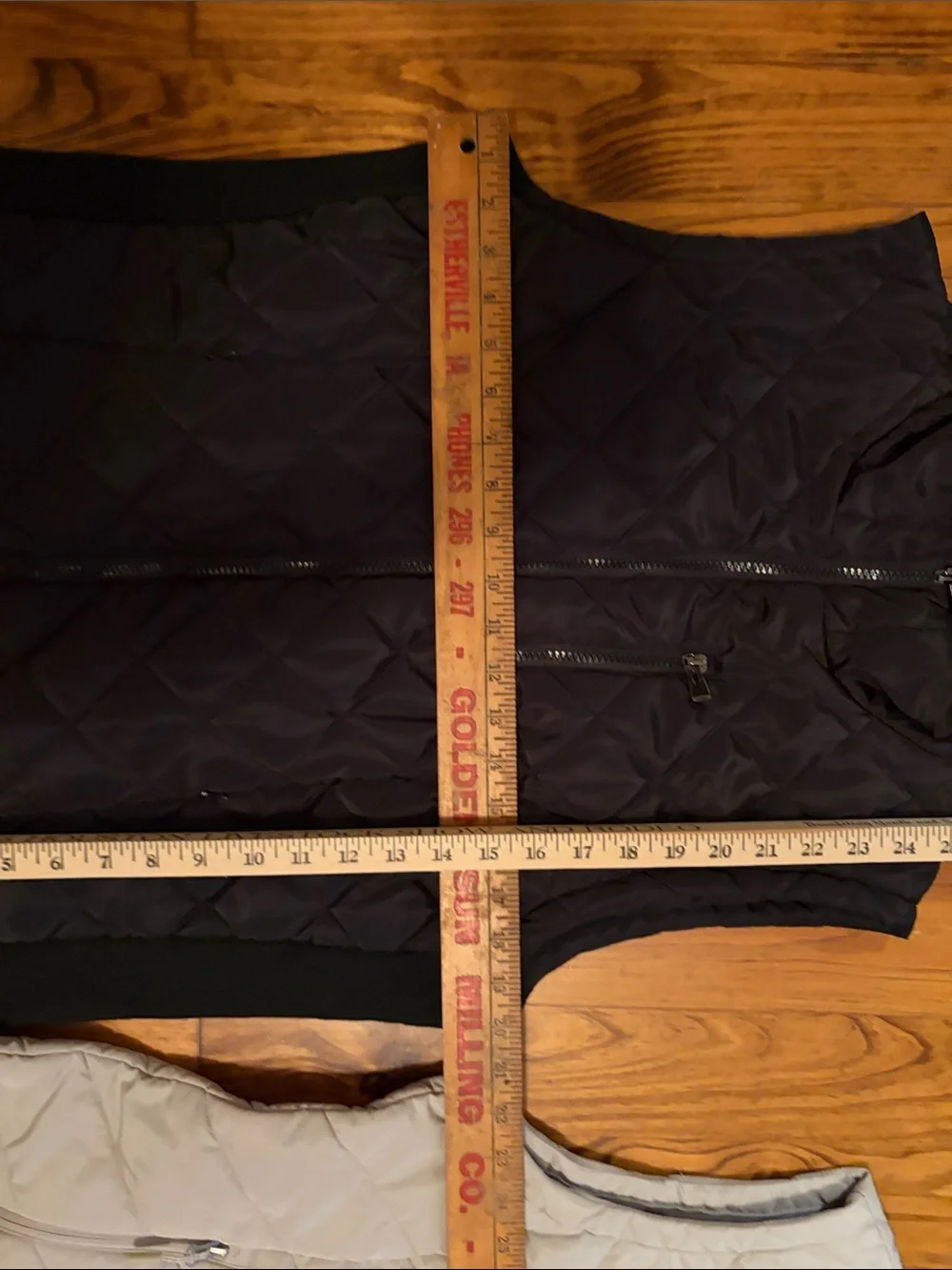 Light Gray and Black Quilted Women's Puffer Vest - 2 Vests - Picture 12 of 13